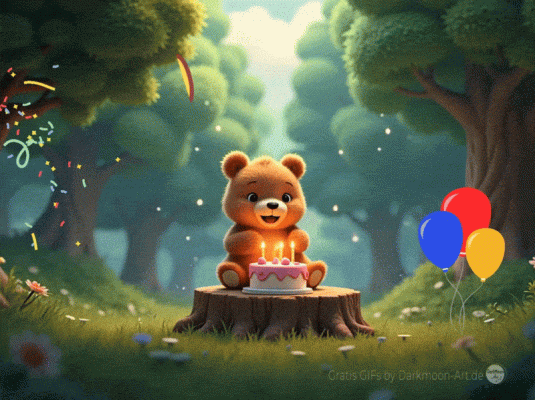 Happy_Birthday_mit_Baer_im_Wald_gratis_1.gif