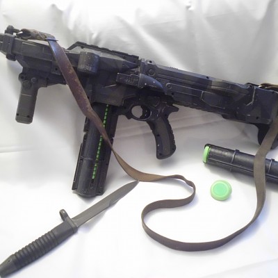 Nerf Vortex Nitron:
N&J Arms Model LMG Hellfire mit 25 Schuß Vortex Supermag