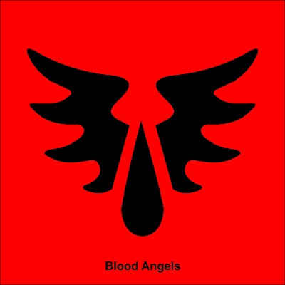 Abzeichen der Blood Angels, auch als Ärmelprint