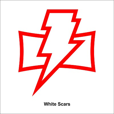Abzeichen der White Scars, auch als Ärmelprint