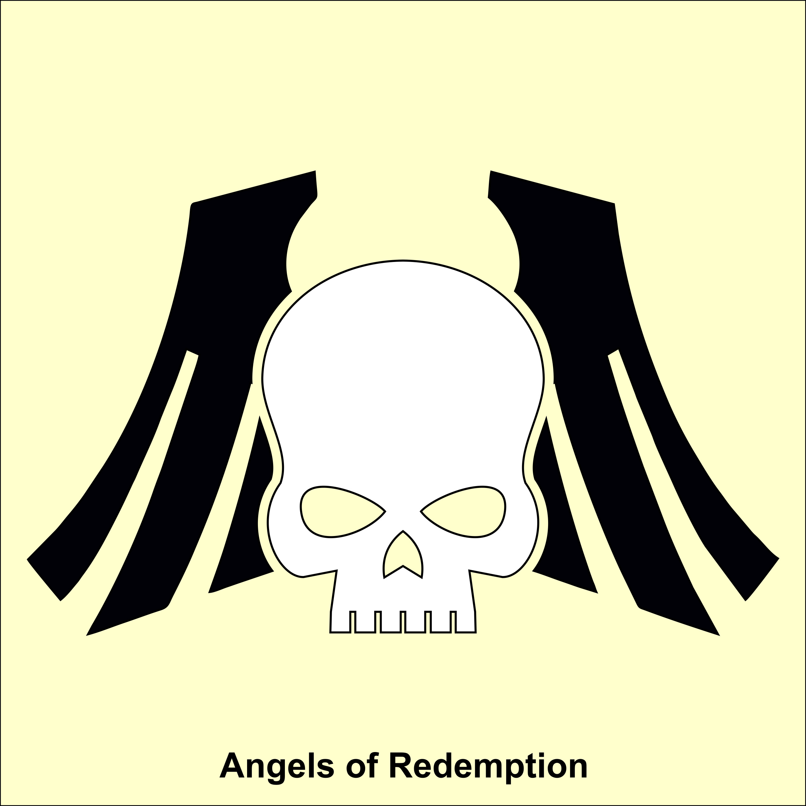 Abzeichen der Angels of Redemption, auch als Ärmelprint