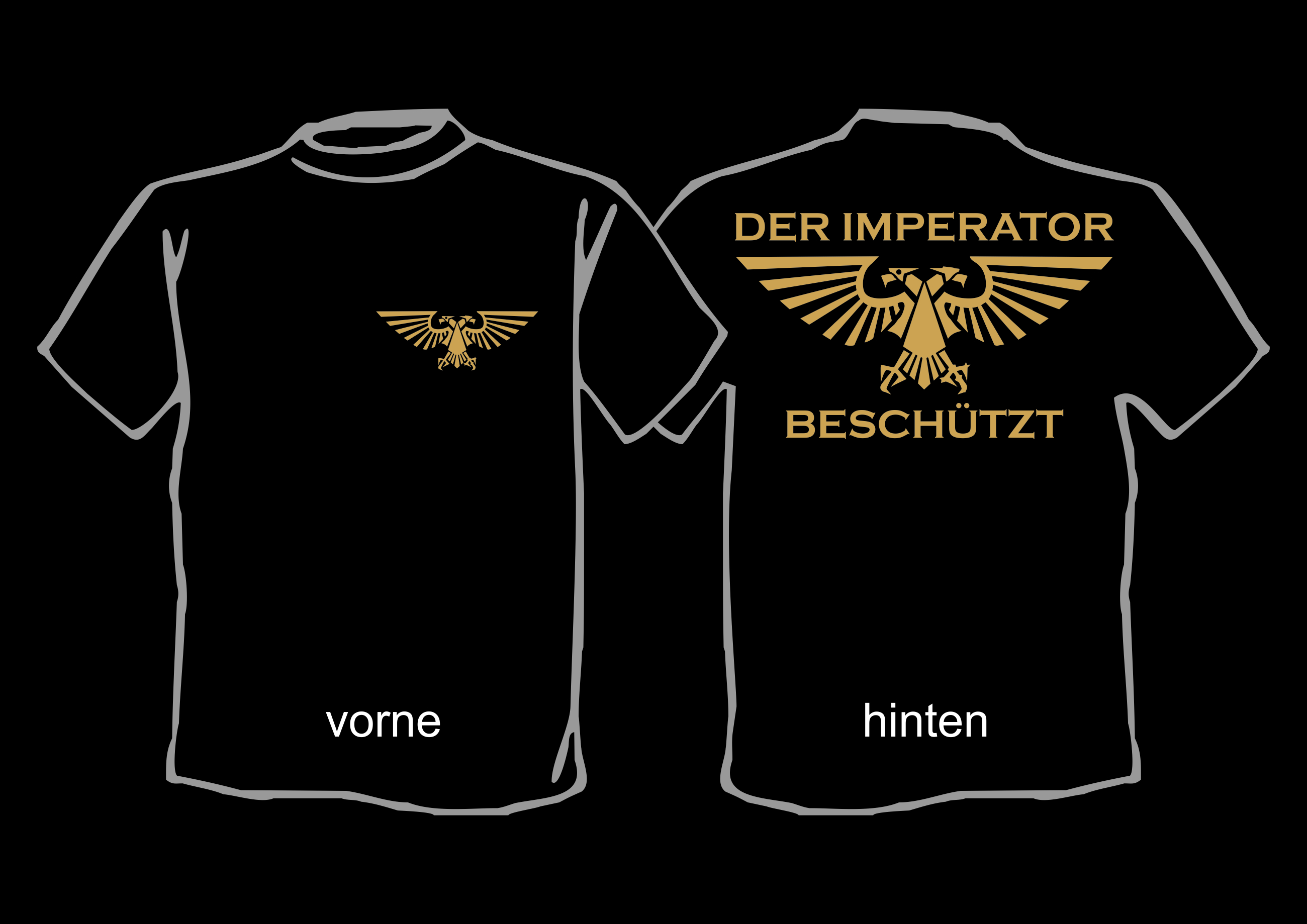 W40K-Shirt: Der Imperator beschützt